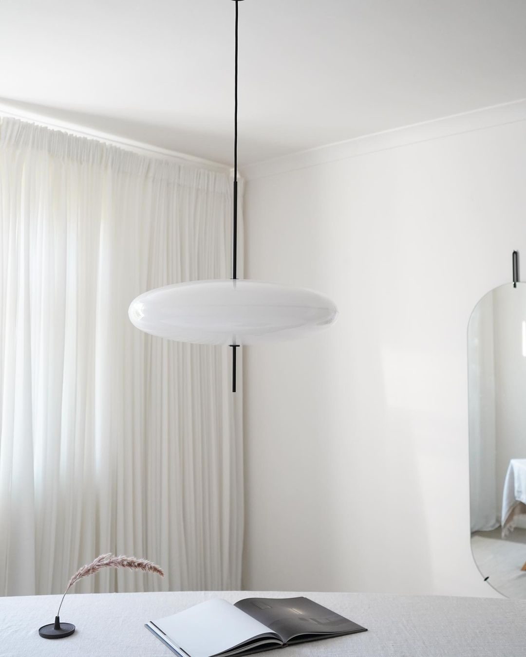 Modern Pendant Lamp – Lightweight Polymer & LED