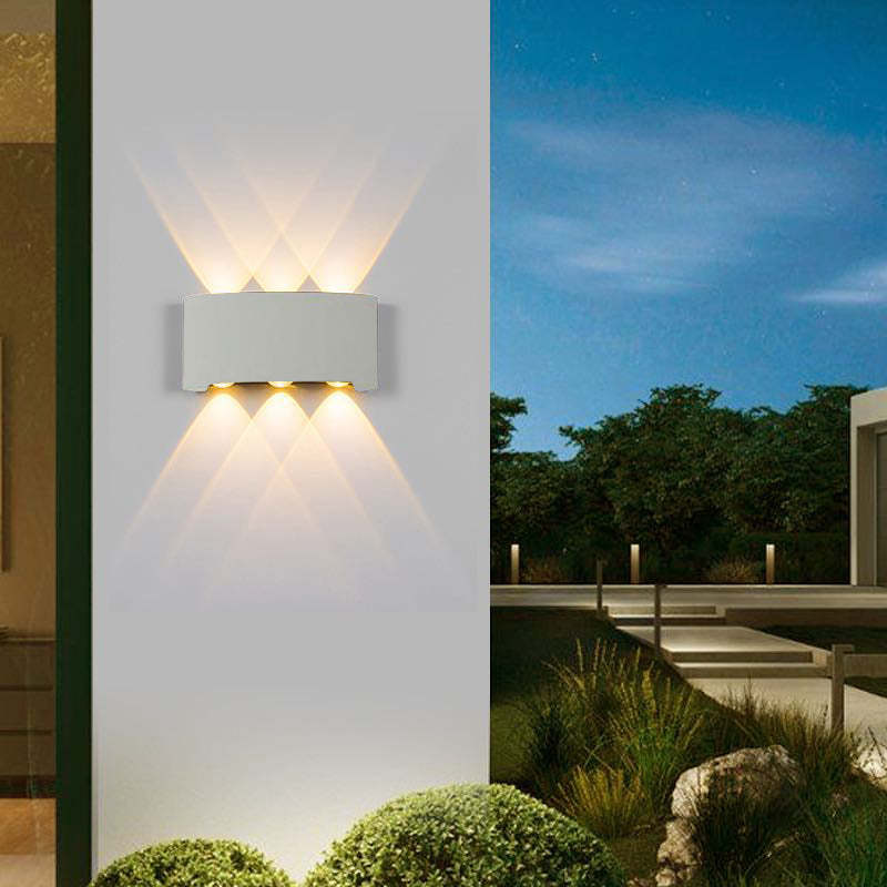 Modern Rectangular Outdoor Wall Lamp – Waterproof & Rustproof LED