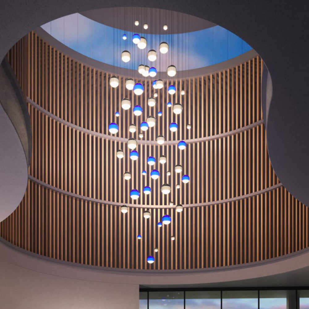 Hanging Smooth Spherical Pendant Light in Retro