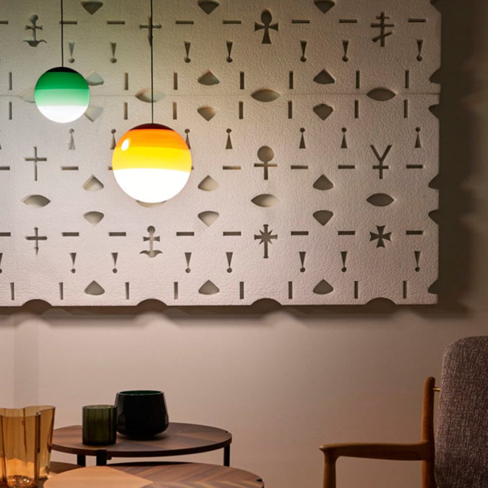 Hanging Smooth Spherical Pendant Light in Retro