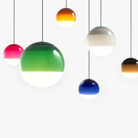 Hanging Smooth Spherical Pendant Light in Retro