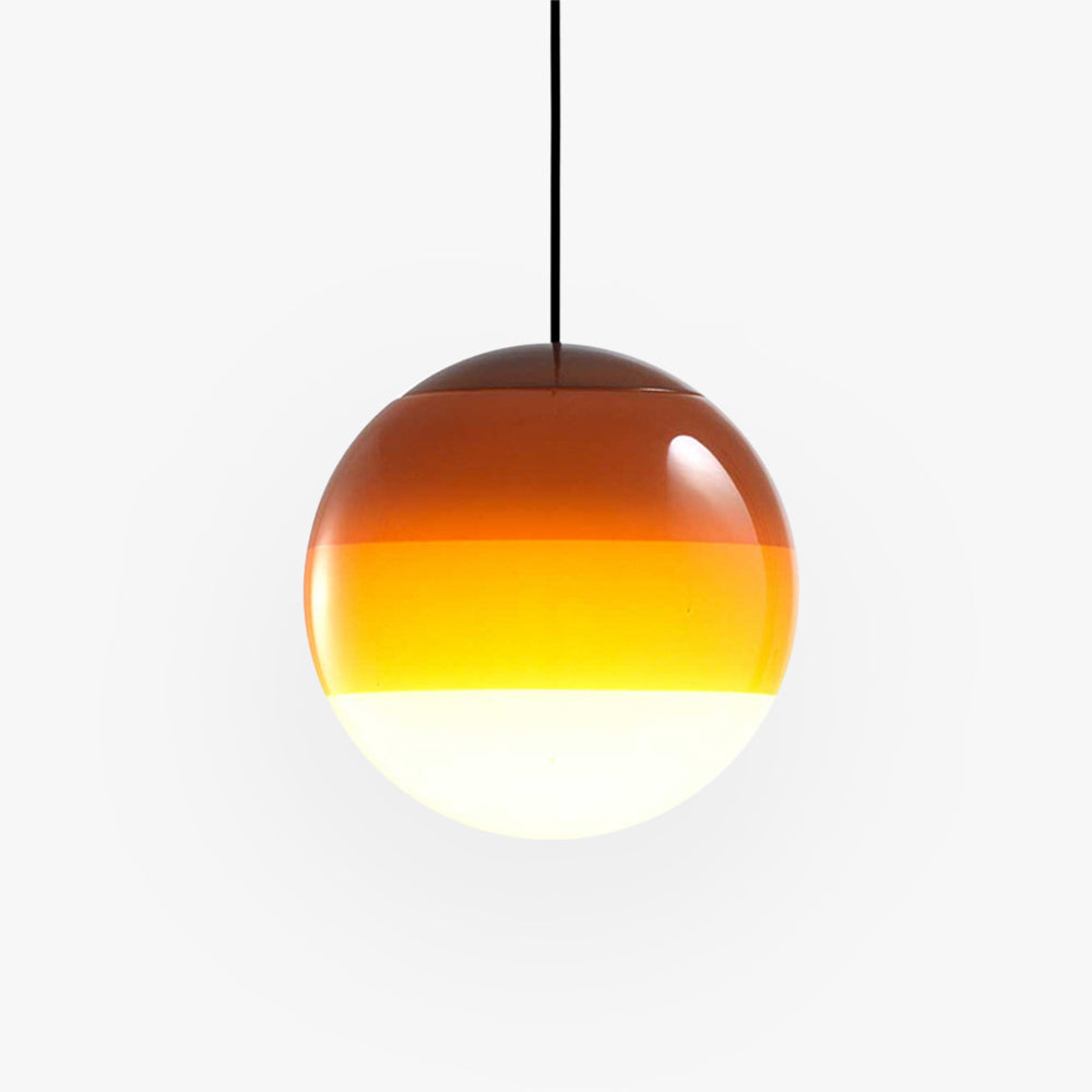 Hanging Smooth Spherical Pendant Light in Retro