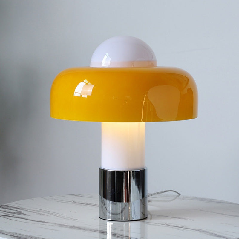Mid-Century Modern Table Lamp – Hemispherical Shade