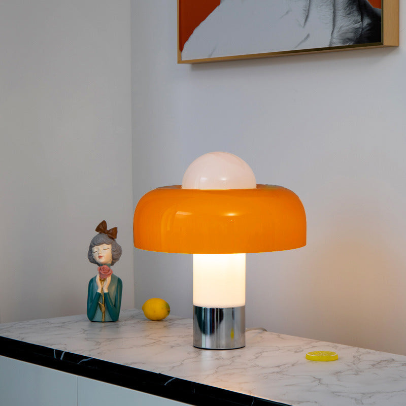 Mid-Century Modern Table Lamp – Hemispherical Shade