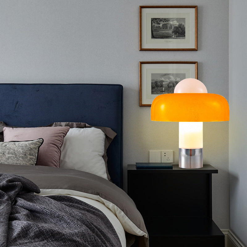 Mid-Century Modern Table Lamp – Hemispherical Shade