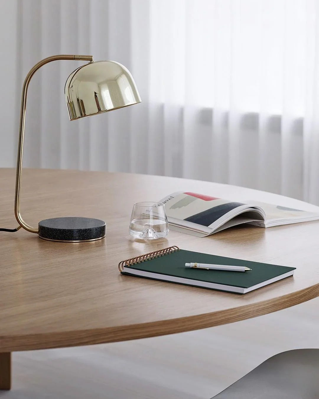 Modern Minimalist Table Lamp with Curved Dome
