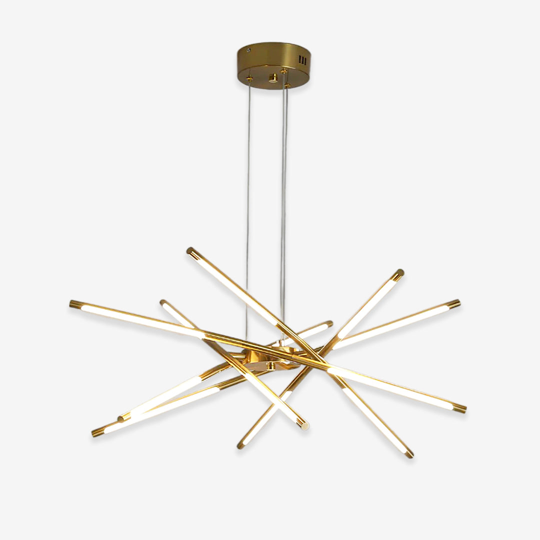 Contemporary Multi-Layered Radial LED Chandelier