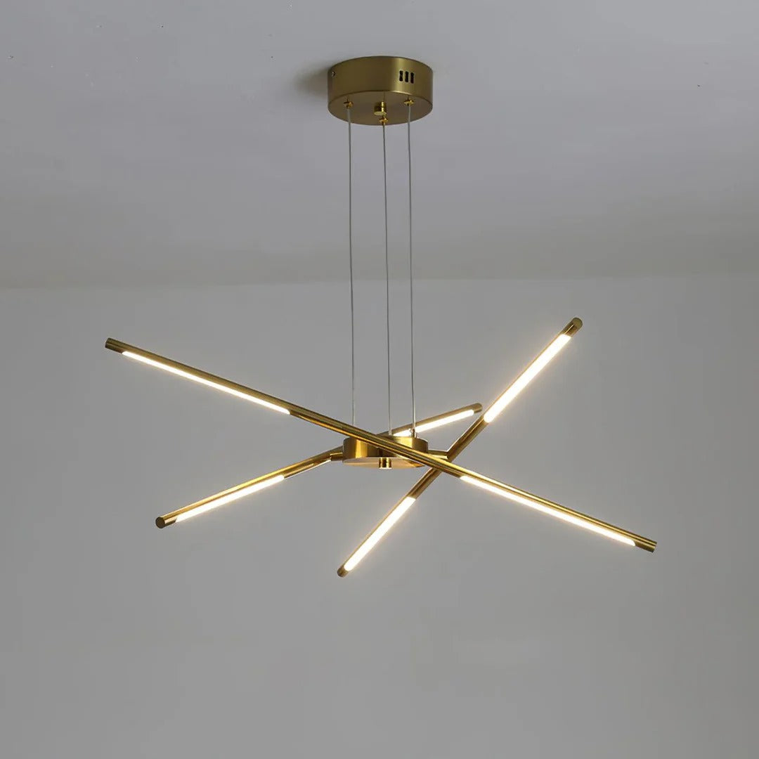 Contemporary Multi-Layered Radial LED Chandelier