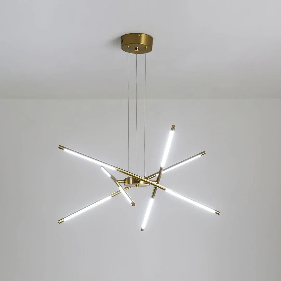 Contemporary Multi-Layered Radial LED Chandelier
