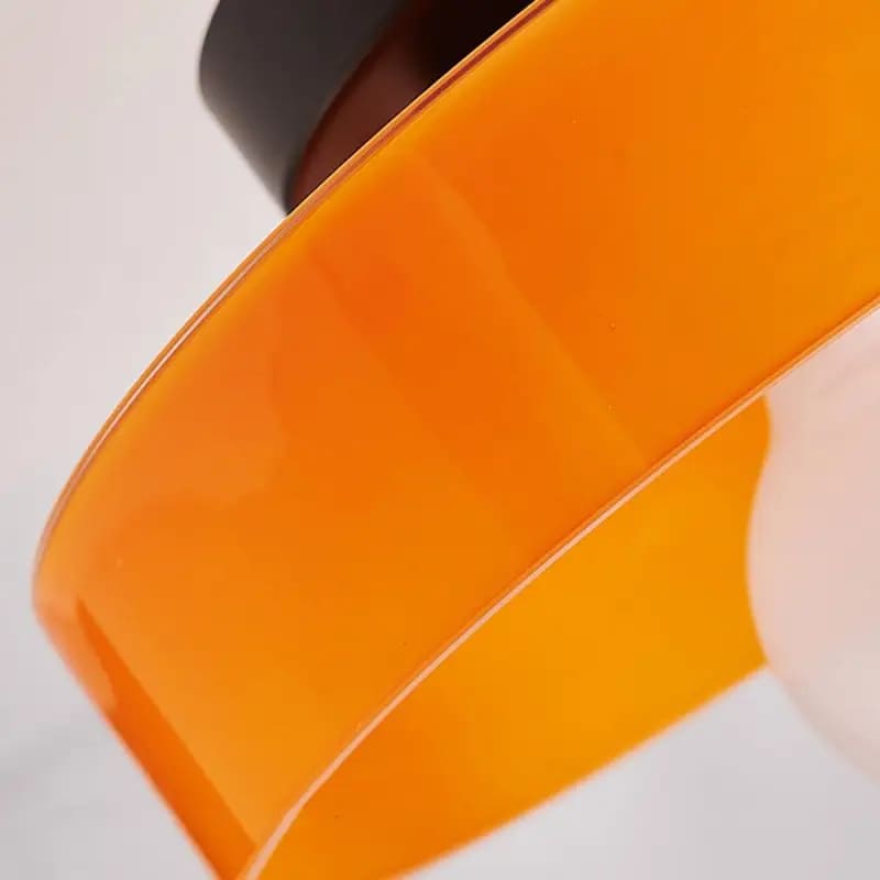 Minimalist Semi-Flush Mount Light with Hemisphere
