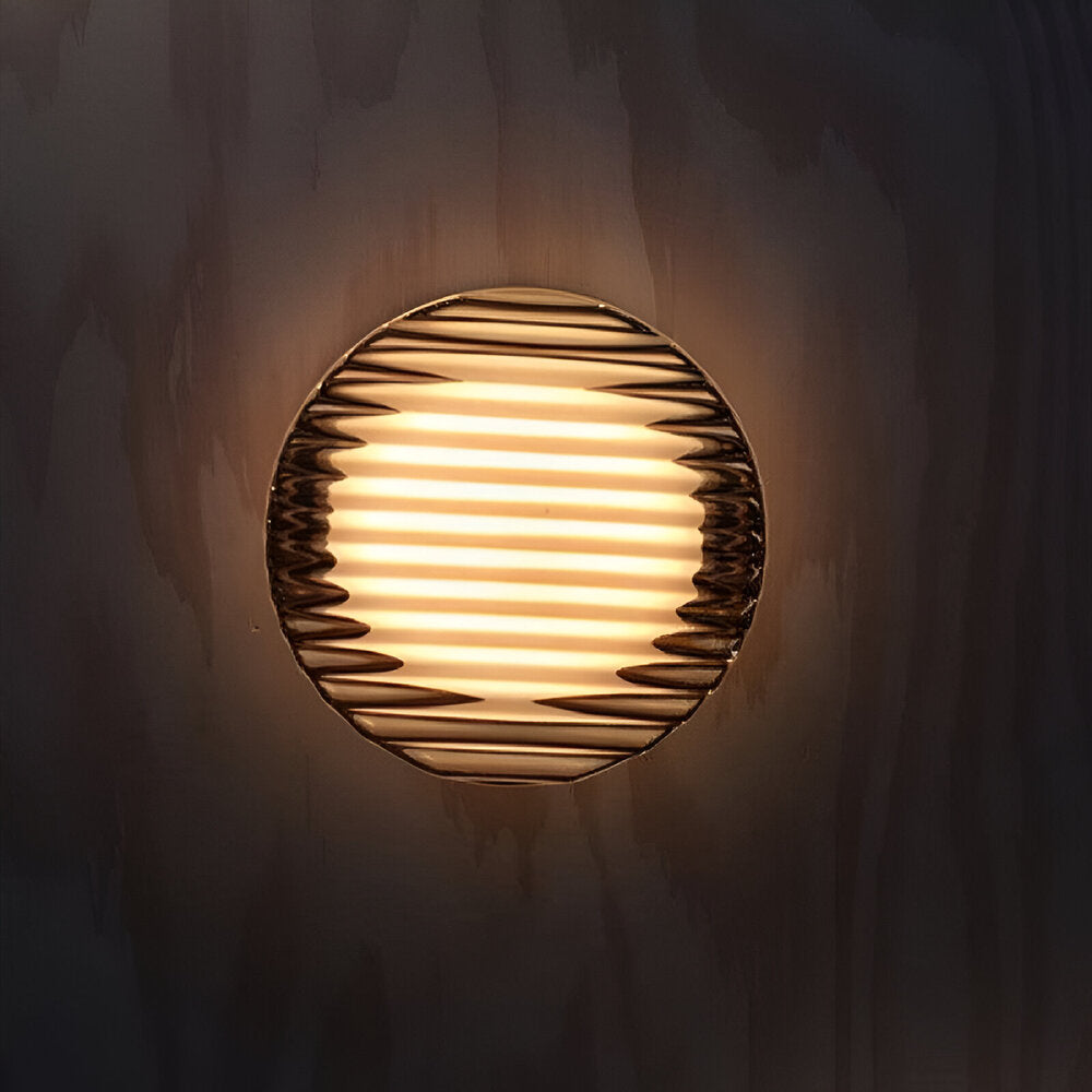 Modern LED Wall Sconce in Potato Chip Design