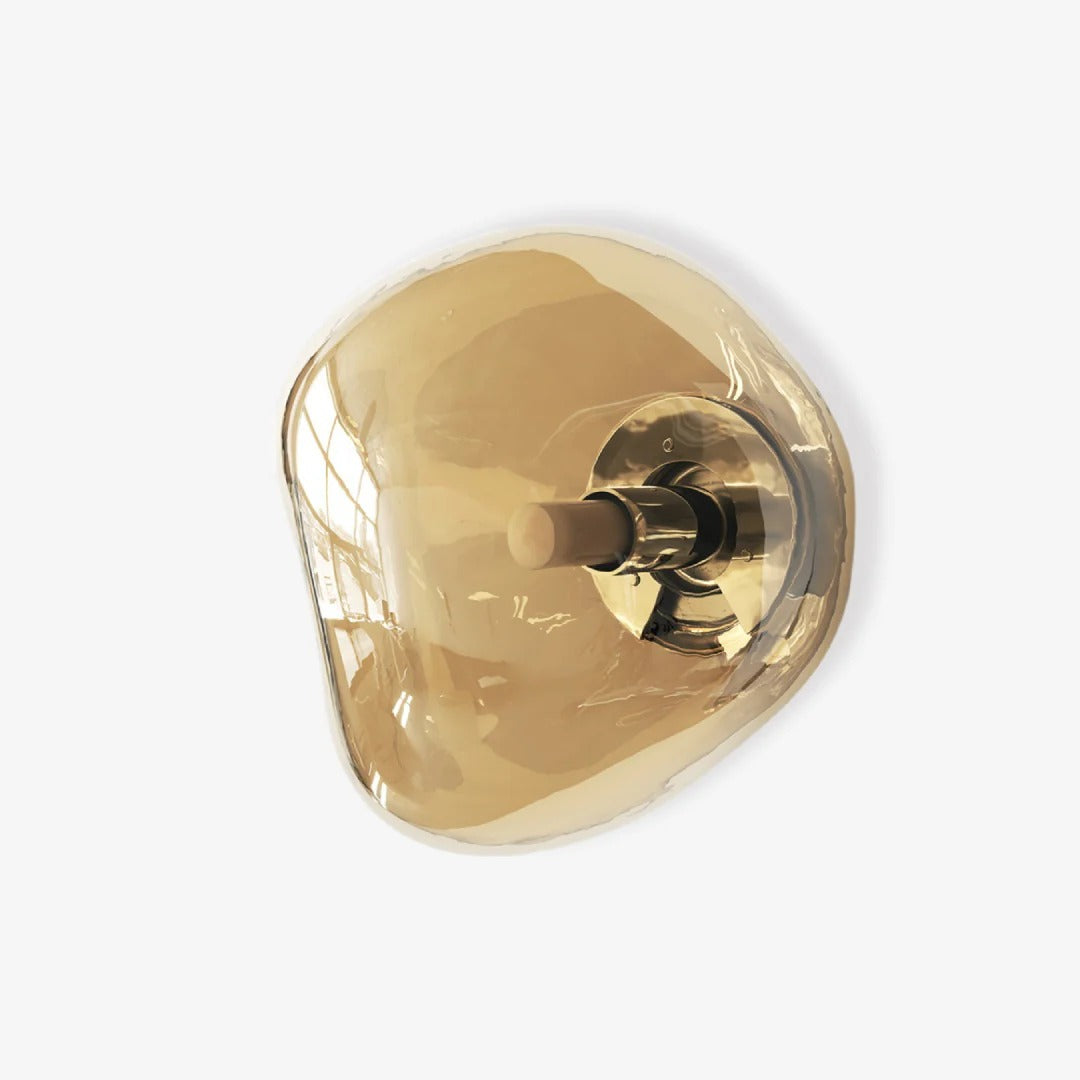 Modern Irregular-Spherical Wall Sconce with Domed Shade