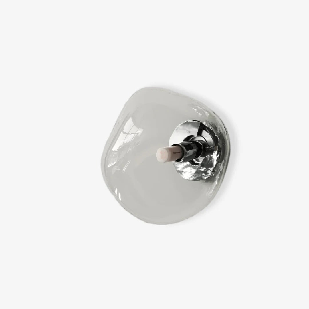 Modern Irregular-Spherical Wall Sconce with Domed Shade