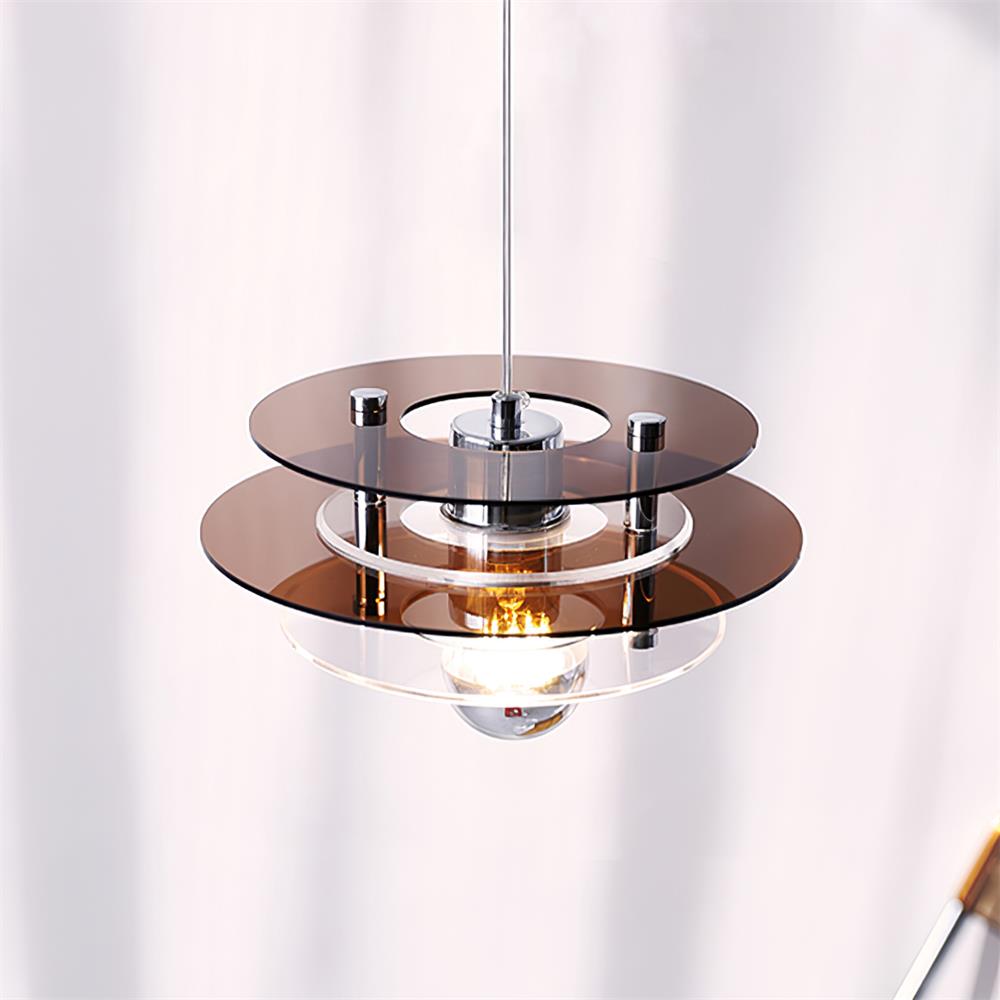 Mid-Century Pendant Light with Orbital Disk Array