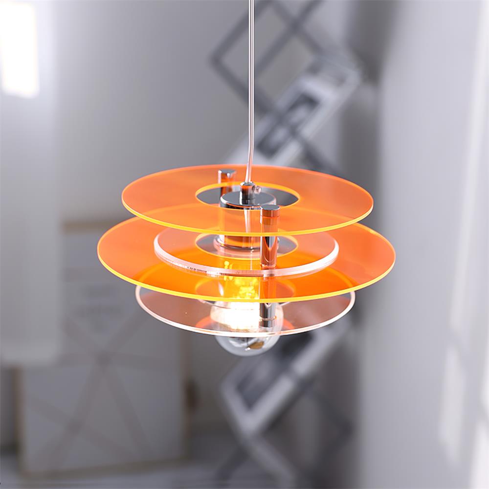 Mid-Century Pendant Light with Orbital Disk Array