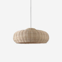 Boho Pendant Light with Interwoven Dome Design