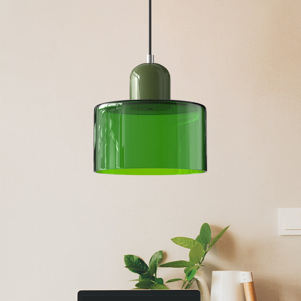 Bauhaus Cylindrical Dome-Top Island Pendant Lamp
