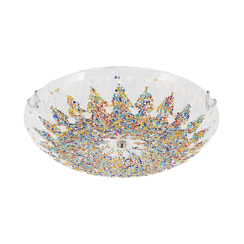 Vintage Flush Mount Ceiling Light Mosaic-Dome LED