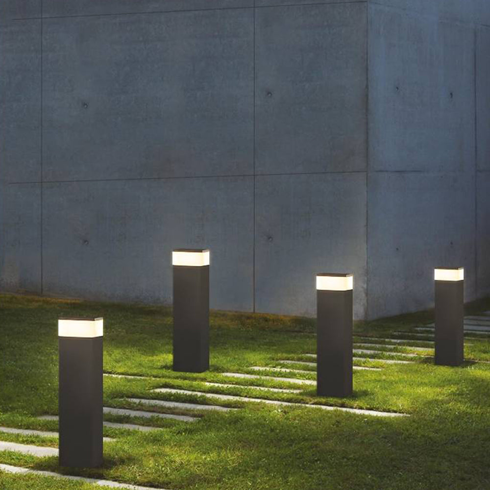Outdoor Motion-Activated Modern Bollard Light