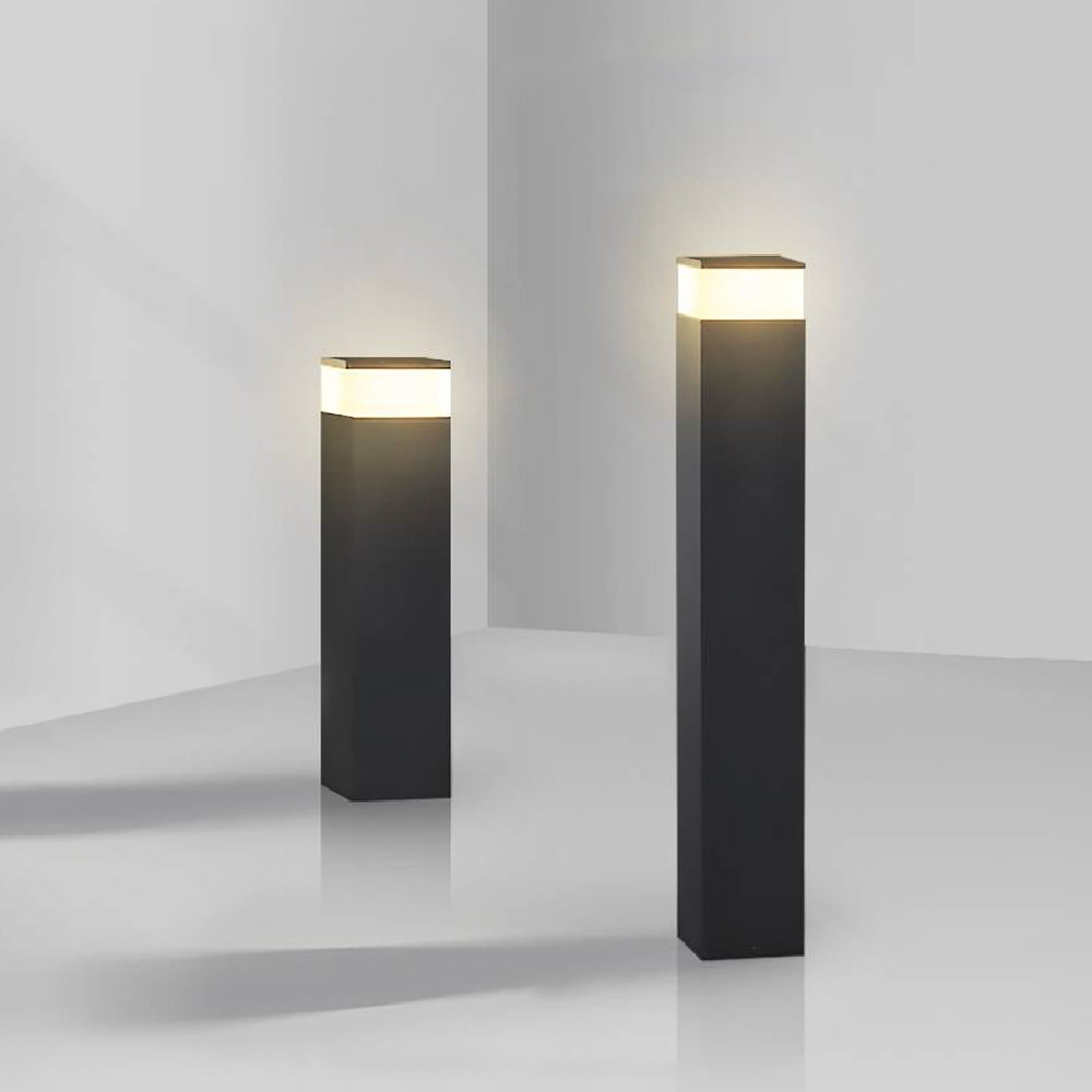 Outdoor Motion-Activated Modern Bollard Light