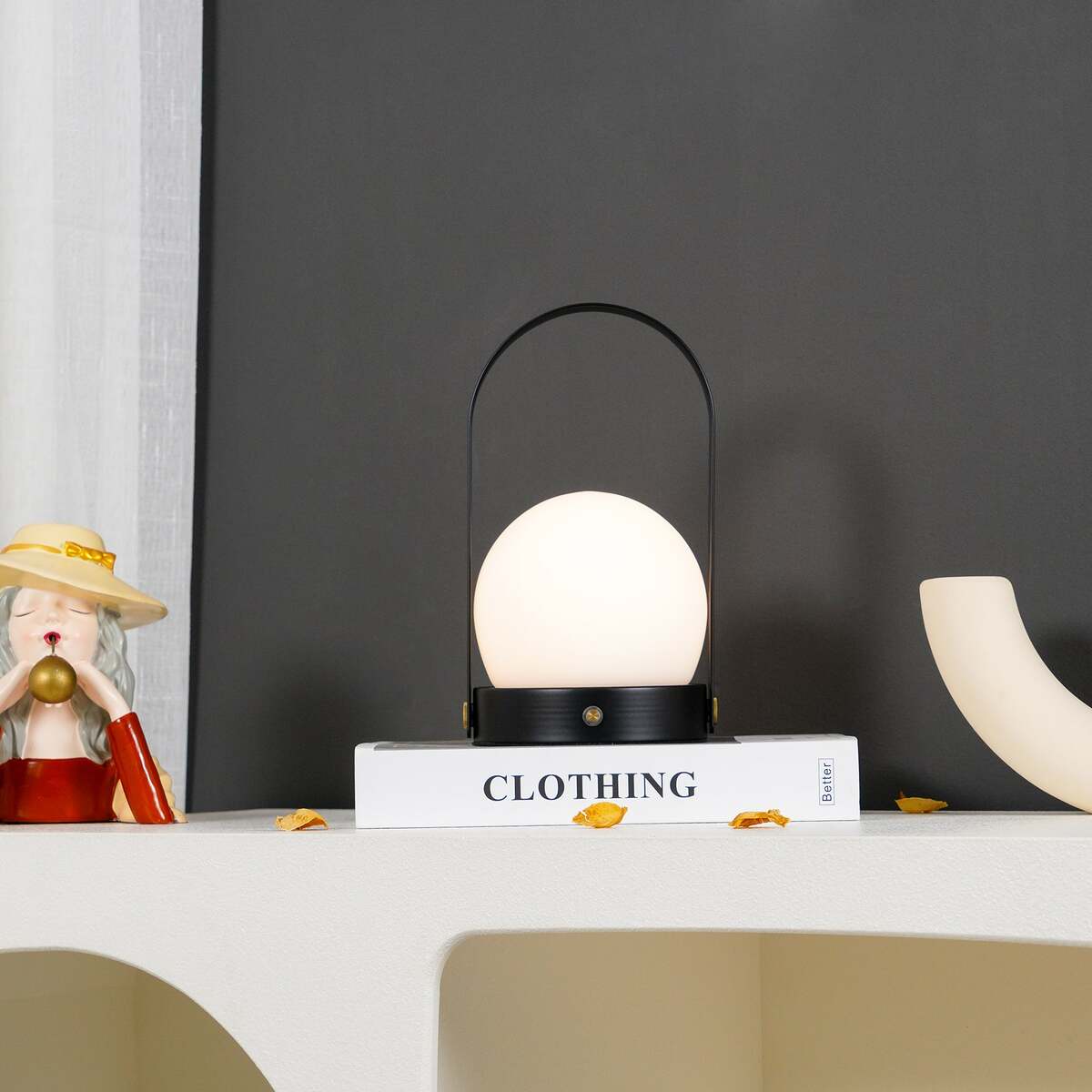 Minimalist Spherical – Cordless LED Table Lamp