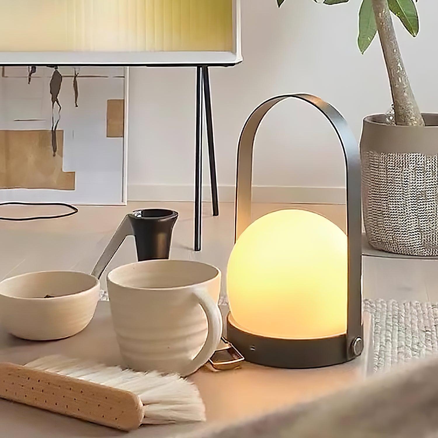 Minimalist Spherical – Cordless LED Table Lamp