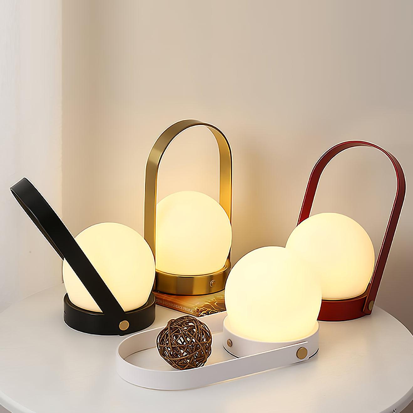 Minimalist Spherical – Cordless LED Table Lamp