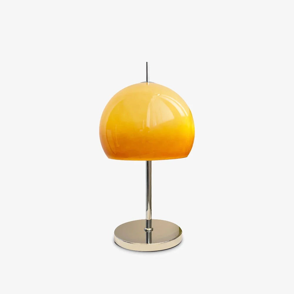 Mid-Century Table Lamp with Hemispherical Shade