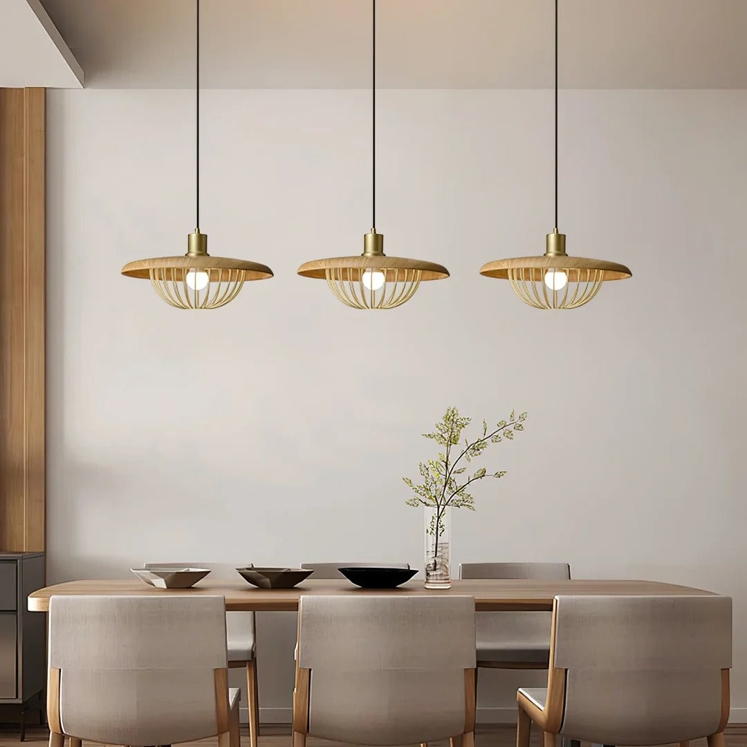 Industrial LED Pendant Light – Open Cage Design