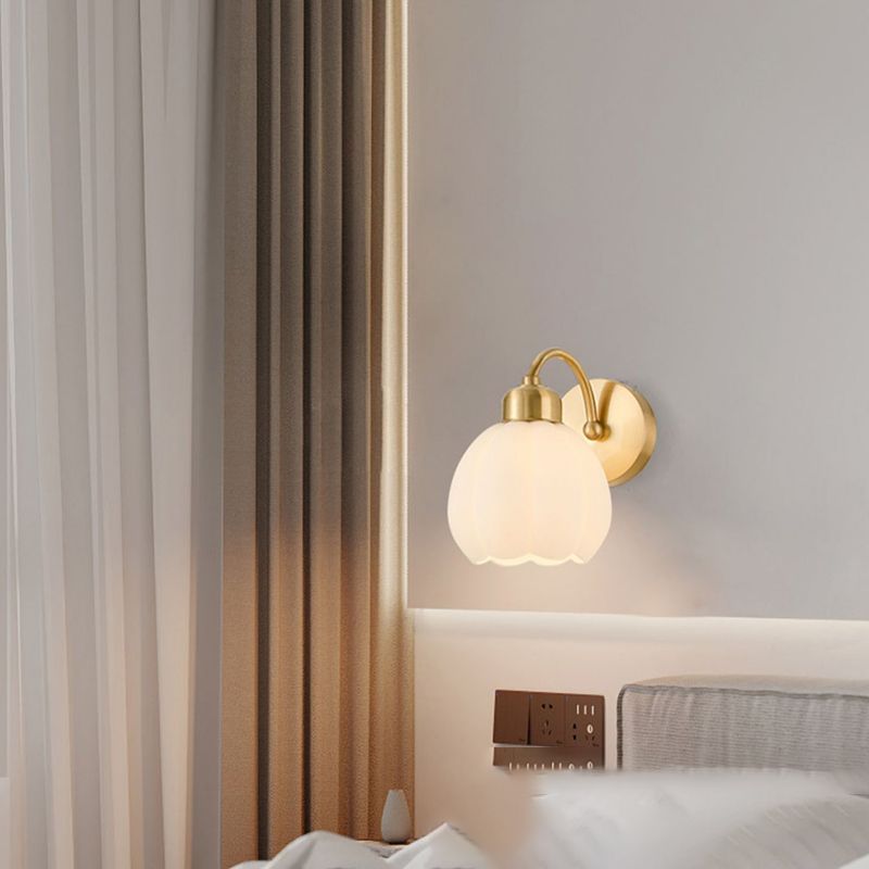 Traditional Arched Hemispherical Wall Sconce
