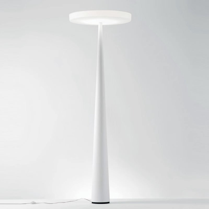 Minimalist LED Floor Lamp – Disc Top, Conical