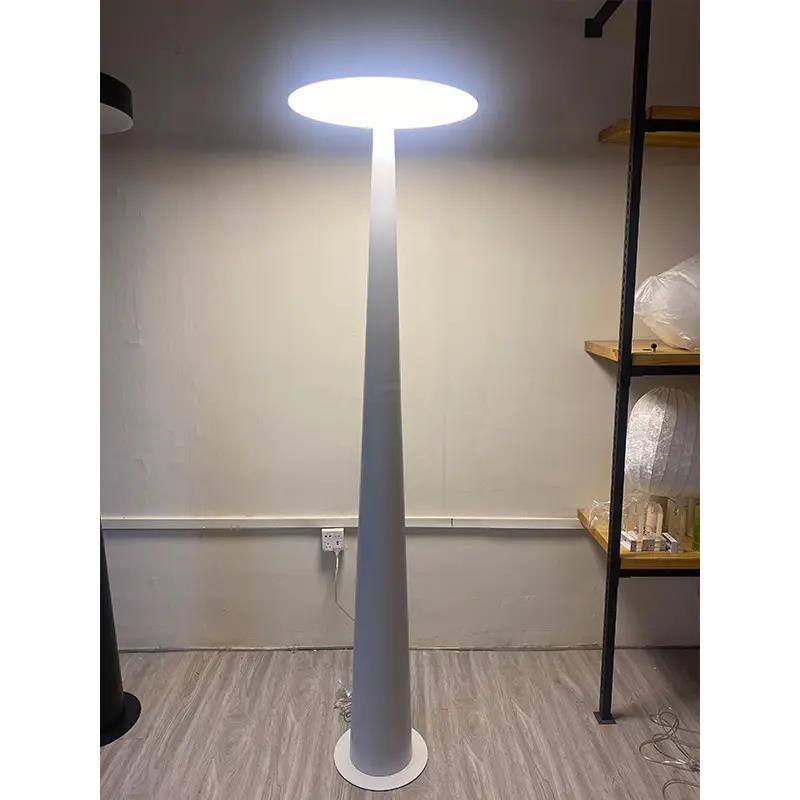 Minimalist LED Floor Lamp – Disc Top, Conical