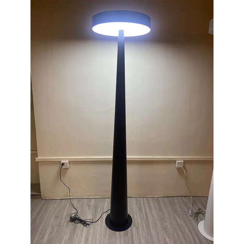 Minimalist LED Floor Lamp – Disc Top, Conical