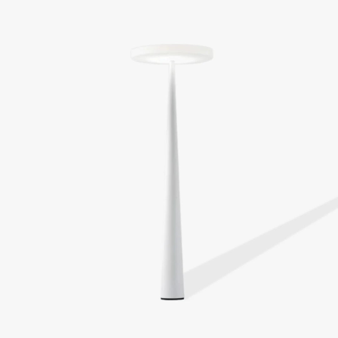 Minimalist LED Floor Lamp – Disc Top, Conical