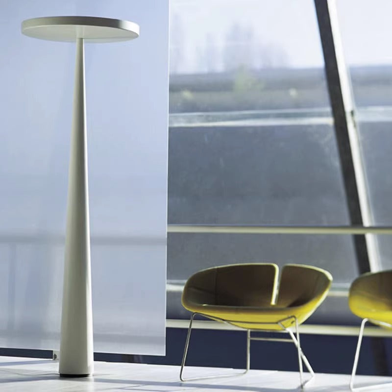 Minimalist LED Floor Lamp – Disc Top, Conical
