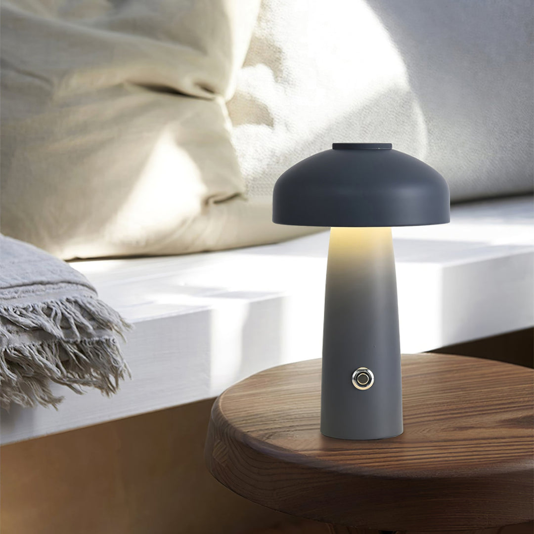 Sleek Mushroom Design Table Lamp