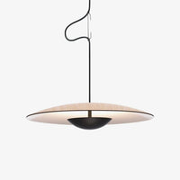 Minimalist Disc with Hemisphere LED Pendant Light
