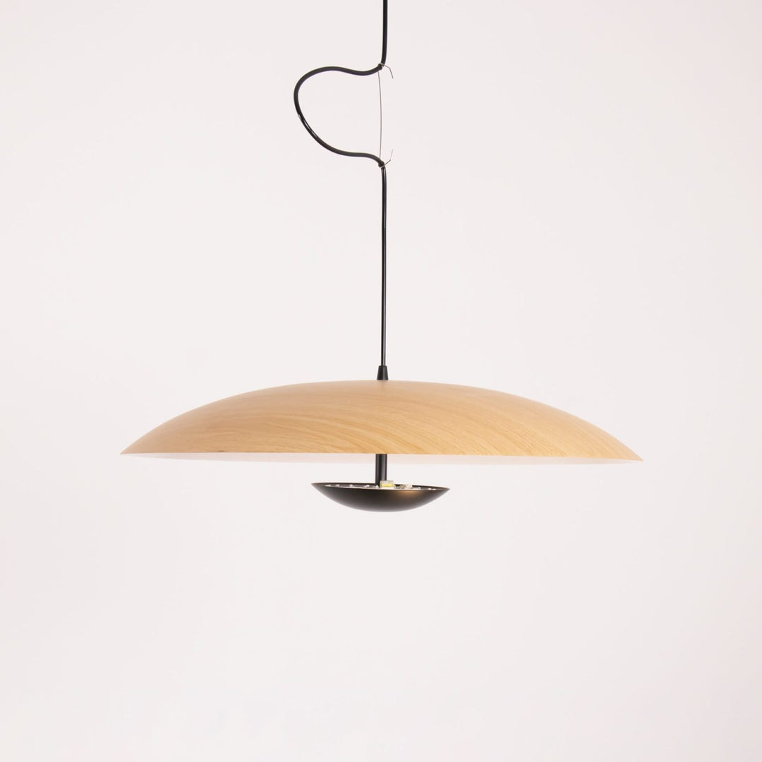 Minimalist Disc with Hemisphere LED Pendant Light