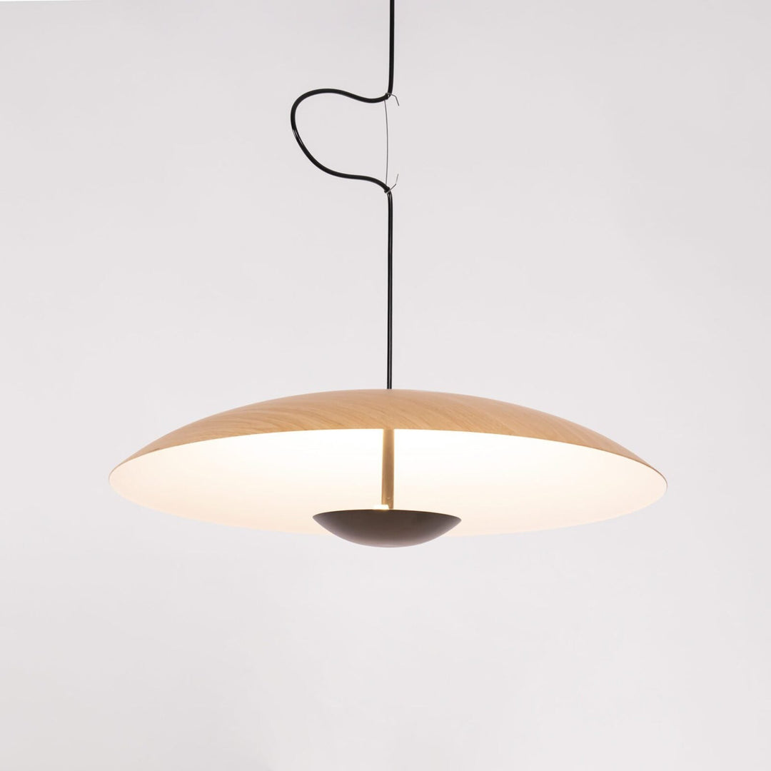Minimalist Disc with Hemisphere LED Pendant Light