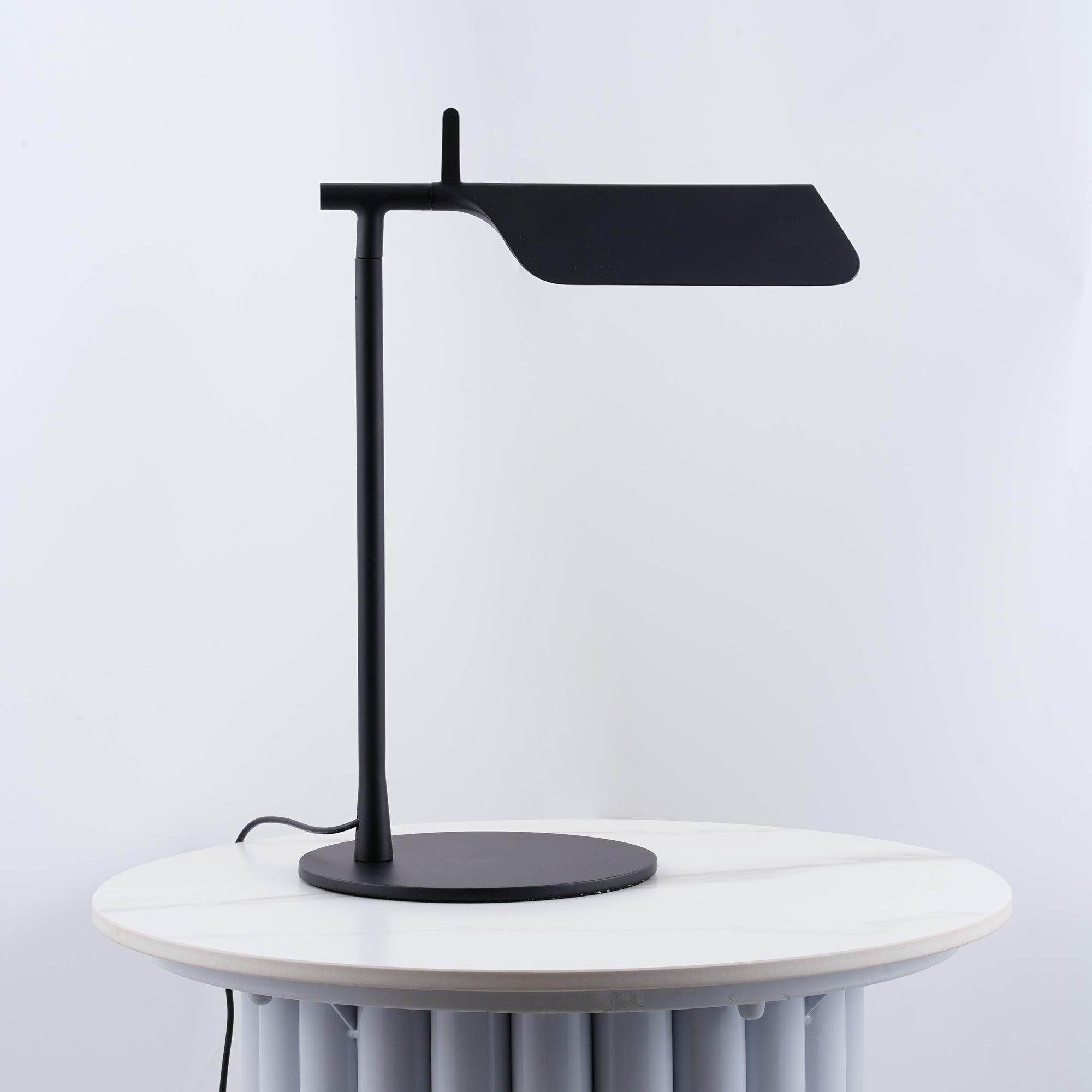 Minimalist LED Table Lamp with Rectangular Shade