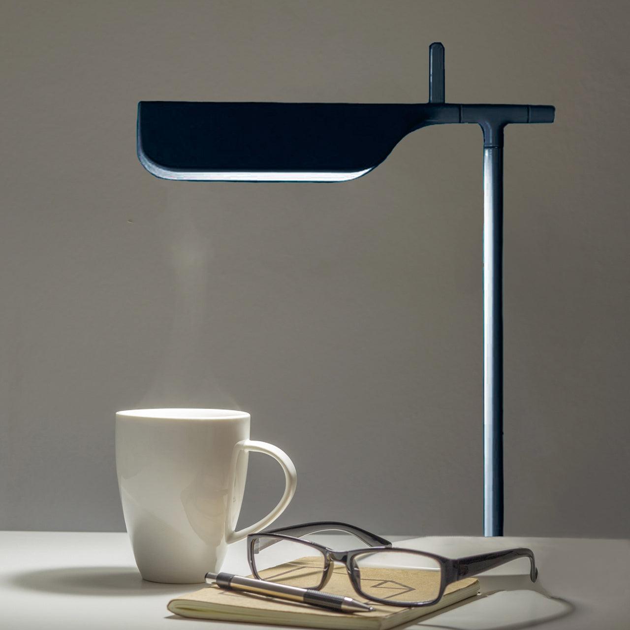 Minimalist LED Table Lamp with Rectangular Shade
