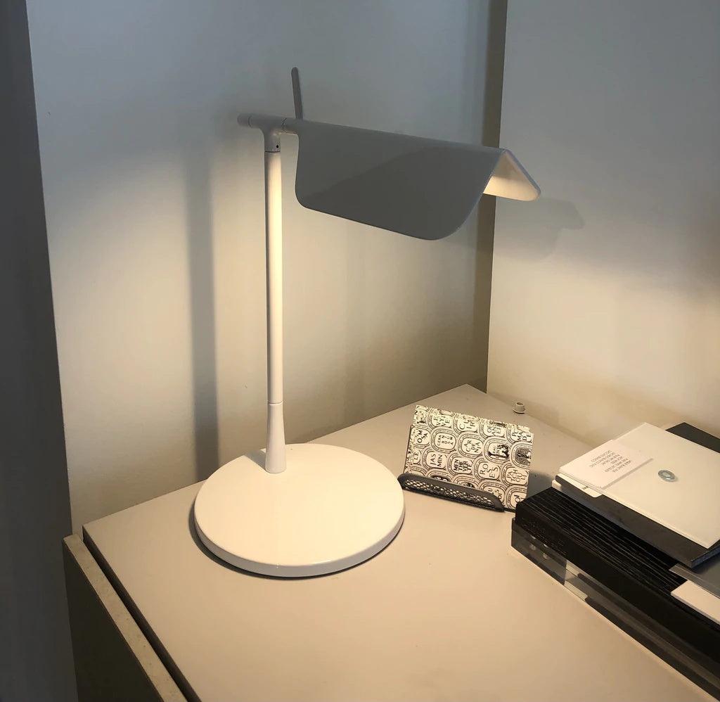Minimalist LED Table Lamp with Rectangular Shade