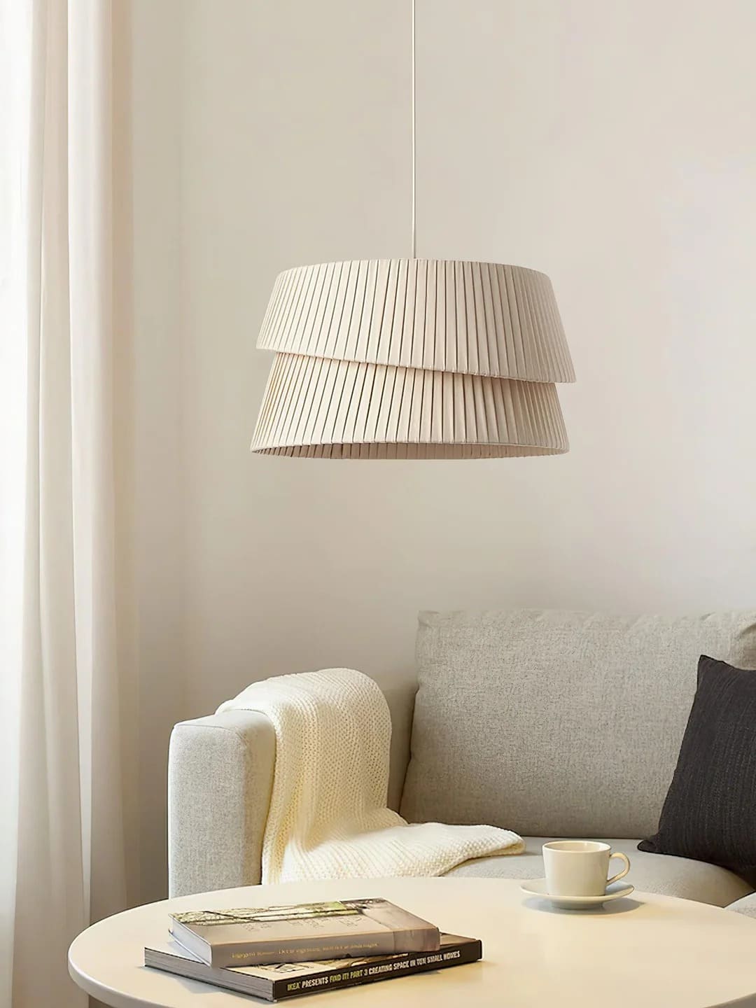 Minimalist Overlapping Cylinders Pendant Light
