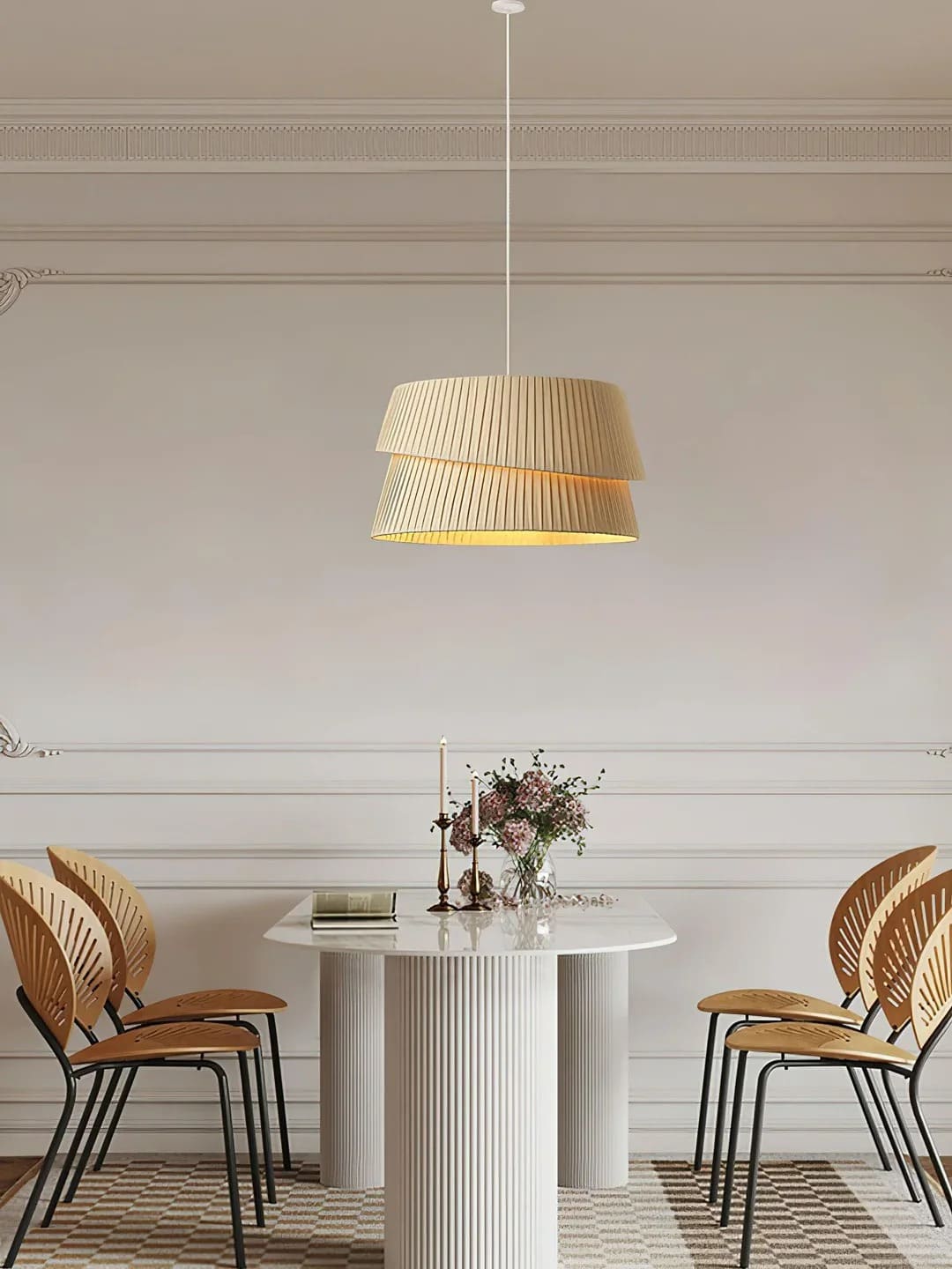 Minimalist Overlapping Cylinders Pendant Light