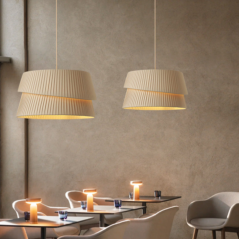 Minimalist Overlapping Cylinders Pendant Light