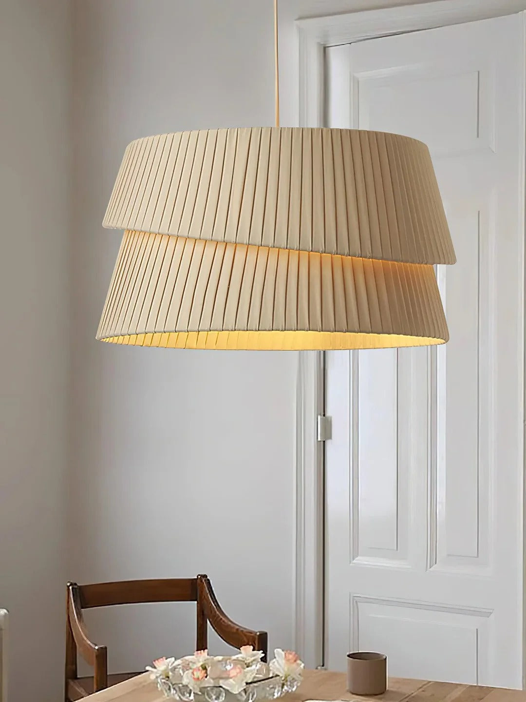 Minimalist Overlapping Cylinders Pendant Light