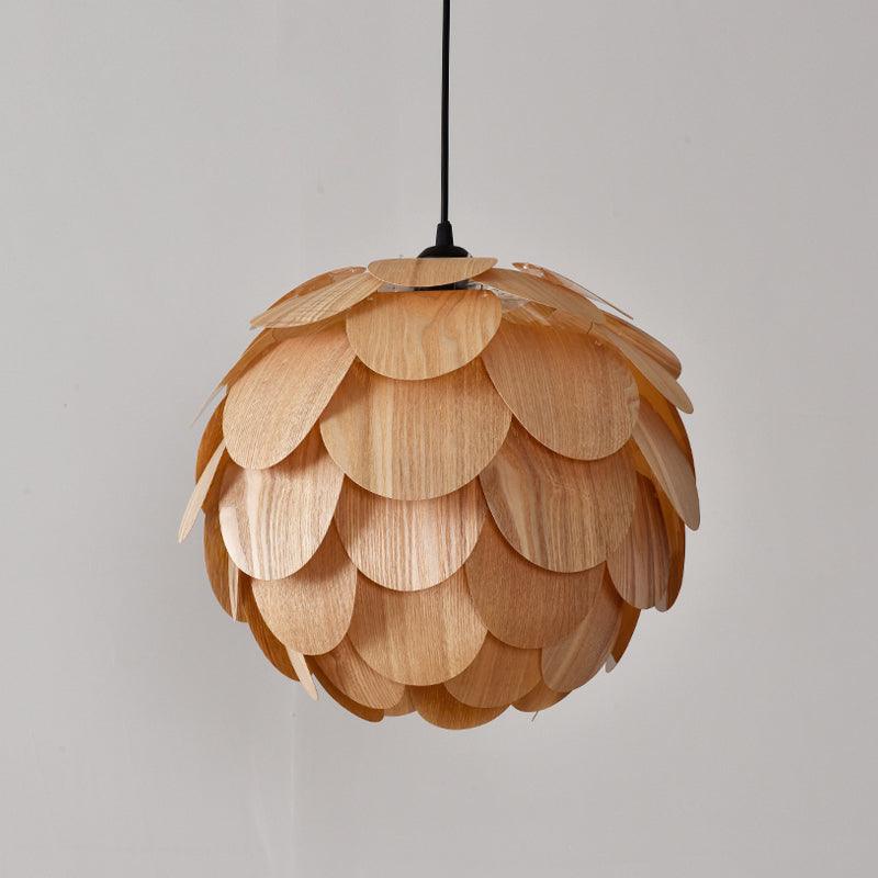 Scandinavian Pendant Lamp with Overlapping Panels