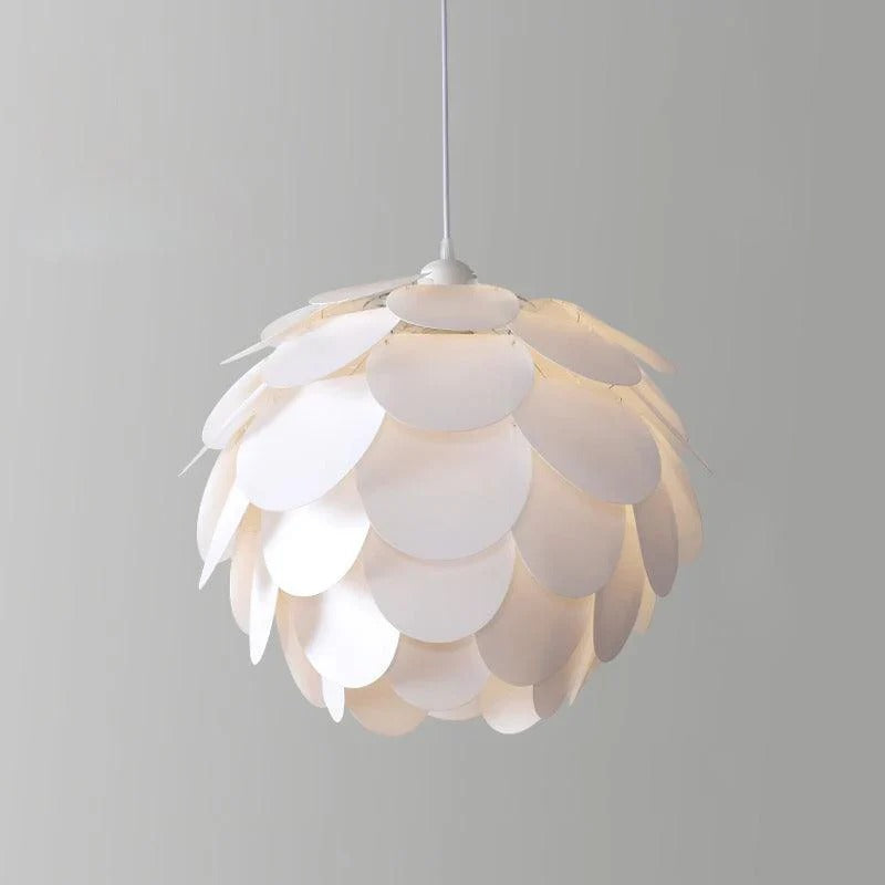 Scandinavian Pendant Lamp with Overlapping Panels