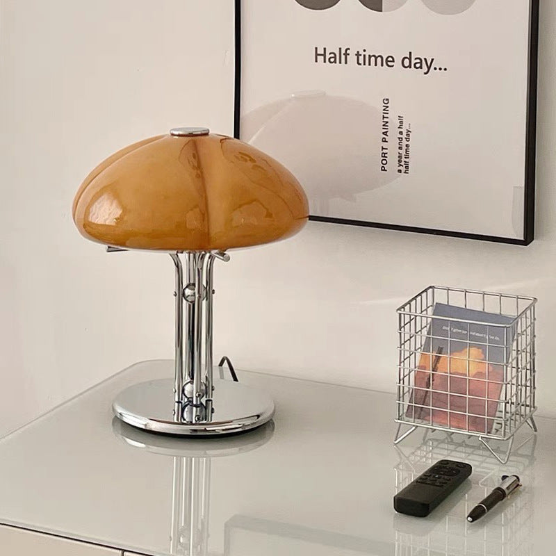 Mid-Century Table Lamp with Hemispherical LED