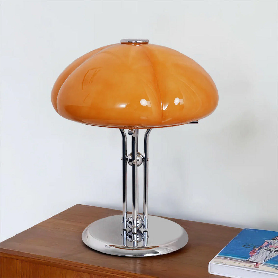 Mid-Century Table Lamp with Hemispherical LED